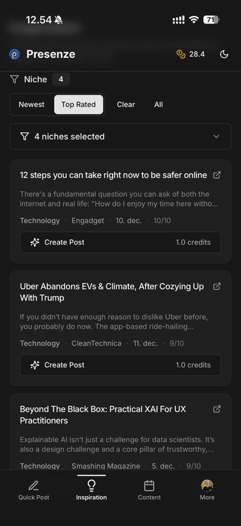 Explore trending topics