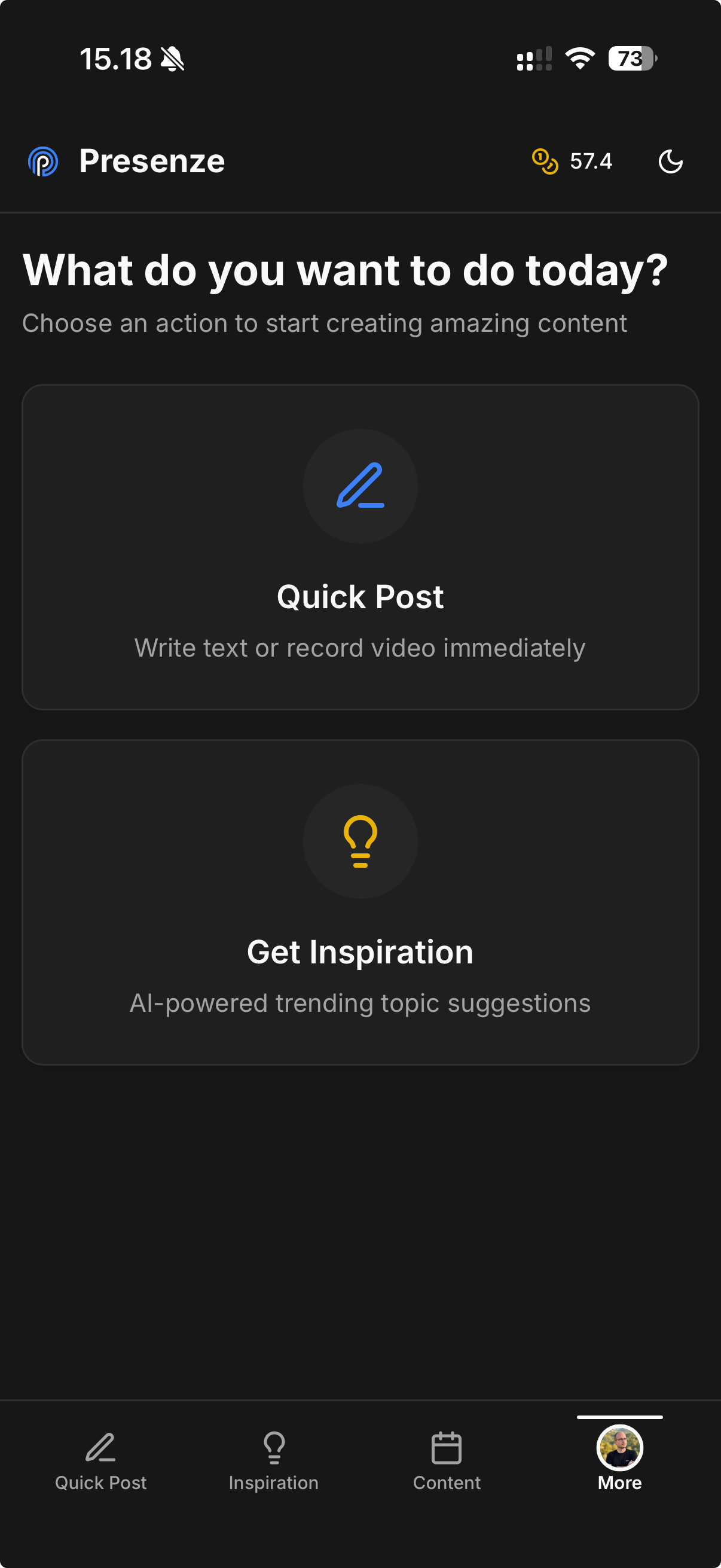 Presenze App Interface